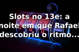 Slots no 13e: a noite em que Rafael descobriu o ritmo dos rolos 🎰